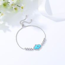 Load image into Gallery viewer, Radiant Blue Hamsa with Evil Eye Copper Bracelet - BraceletSilver