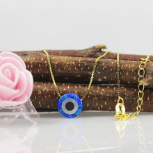 Load image into Gallery viewer, Radiant Opal Stone Evil Eye Necklaces - NecklaceColor 1Gold Box