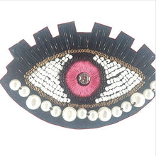 Load image into Gallery viewer, Red Evil Eye DIY Sew-On Patch - AccessoriesPink