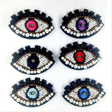 Load image into Gallery viewer, Red Evil Eye DIY Sew-On Patch - AccessoriesRed