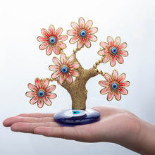 Load image into Gallery viewer, Red Flowers Themed Evil Eye Desktop Ornament - Ornament