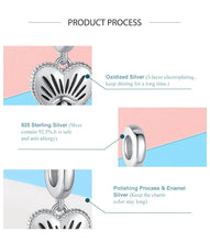 Load image into Gallery viewer, Silver Heart Shaped Evil Eye Pendant - Pendant