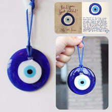 Load image into Gallery viewer, Single Blue Stone Evil Eye Car Hangings - Car HangingExtra Large