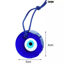 Load image into Gallery viewer, Single Blue Stone Evil Eye Car Hangings - Car HangingLarge