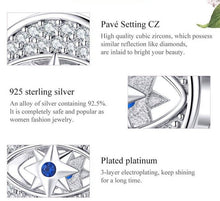 Load image into Gallery viewer, Star and Eye Design Evil Eye Silver Charm Bead - Charm Bead