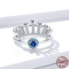 Load image into Gallery viewer, Stone Studded Evil Eye with Lashes Silver Ring - Ring6