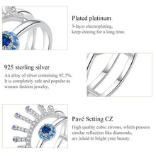 Load image into Gallery viewer, Stone Studded Evil Eye with Lashes Silver Ring - Ring6