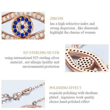 Load image into Gallery viewer, Stone Studded Eye Shaped Evil Eye Silver Necklaces - NecklaceSilver