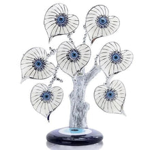 Load image into Gallery viewer, Transparent Leaves Themed Evil Eye Desktop Ornament - Ornament