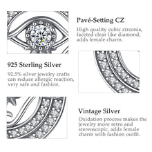 Load image into Gallery viewer, Transparent Stone Studded Eye of Horus Evil Eye Pendant and Necklace - NecklaceOnly Pendant