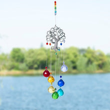 Load image into Gallery viewer, Tree of Life Wall Hanging with Multicolor Suncatcher Crystals - Wall HangingStyle 2