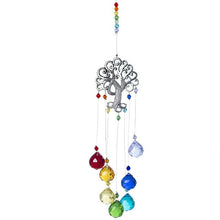 Load image into Gallery viewer, Tree of Life Wall Hanging with Multicolor Suncatcher Crystals - Wall HangingStyle 2