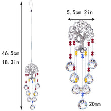 Load image into Gallery viewer, Tree of Life Wall Hanging with Transparent Suncatcher Crystals - Wall HangingStyle 2