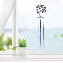 Load image into Gallery viewer, Tree of Life with Evil Eyes Wall Hanging with Suncatcher Crystals - Wall Hanging
