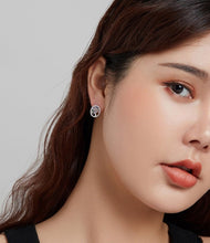 Load image into Gallery viewer, Tree of Life with Multicolor Stones Silver Earrings - Earrings