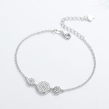 Load image into Gallery viewer, Triple Blue Stone Evil Eyes Silver Bracelet - Bracelet