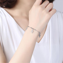 Load image into Gallery viewer, Triple Drop Hamsa Hand Silver Bracelet - Bracelet