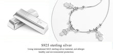 Load image into Gallery viewer, Triple Drop Hamsa Hand Silver Bracelet - Bracelet