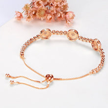 Load image into Gallery viewer, Triple White Stone Evil Eyes Silver Bracelets - BraceletGold