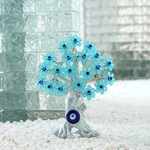 Load image into Gallery viewer, Turquoise Leaf Blue Evil Eye Tree Desktop Ornament - Ornament