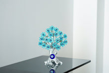 Load image into Gallery viewer, Turquoise Leaf Blue Evil Eye Tree Desktop Ornament - Ornament