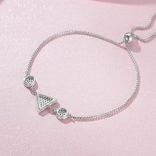 Load image into Gallery viewer, Turquoise Stone Abstract Evil Eyes Silver Bracelet - Bracelet