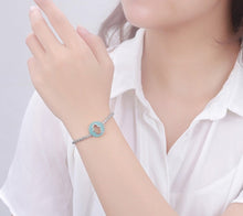 Load image into Gallery viewer, Turquoise Stone Studded Hamsa Hand Bracelet - BraceletSmall Hamsa