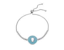 Load image into Gallery viewer, Turquoise Stone Studded Hamsa Hand Bracelet - BraceletSmall Hamsa