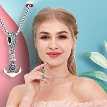 Load image into Gallery viewer, Unique Anchor Themed Evil Eye Silver Pendant - Pendant