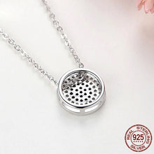 Load image into Gallery viewer, White and Black Stone Evil Eye Silver Cluster Necklaces - NecklaceRose Gold