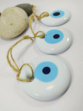 Load image into Gallery viewer, White Evil Eye Wall Hangings - Set of 3 - Wall Hanging