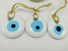 Load image into Gallery viewer, White Evil Eye Wall Hangings - Set of 3 - Wall Hanging
