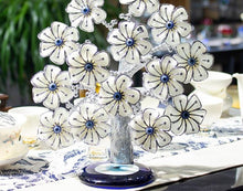Load image into Gallery viewer, White Flowers Themed Evil Eye Desktop Ornament - Ornament