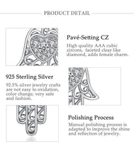 Load image into Gallery viewer, White Heart Stone Hamsa Hand Silver Pendant and Necklace - NecklacePendant and Chain