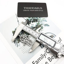 Load image into Gallery viewer, White Stone Engraved Hamsa Hand Silver Pendant - Pendant