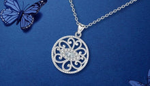 Load image into Gallery viewer, White Stone Studded Circular Evil Eye Silver Pendant and Necklace - NecklaceOnly Pendant