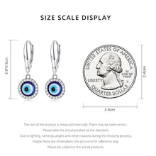 Load image into Gallery viewer, White Stone Studded Greek Blue Evil Eye Jewelry Set - Earrings and Ring - Jewelry Set