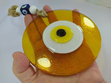 Load image into Gallery viewer, Yellow / Gold Evil Eye Wall Hangings - Wall HangingYellow with Yellow Eye