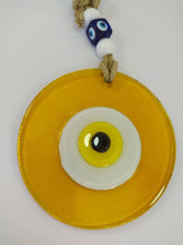 Load image into Gallery viewer, Yellow / Gold Evil Eye Wall Hangings - Wall HangingYellow with Yellow Eye