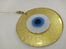 Load image into Gallery viewer, Yellow / Gold Evil Eye Wall Hangings - Wall HangingYellow with Yellow Eye