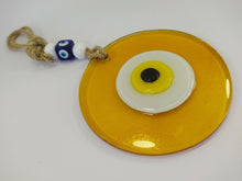 Load image into Gallery viewer, Yellow / Gold Evil Eye Wall Hangings - Wall HangingYellow with Yellow Eye
