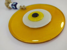 Load image into Gallery viewer, Yellow / Gold Evil Eye Wall Hangings - Wall HangingYellow with Yellow Eye