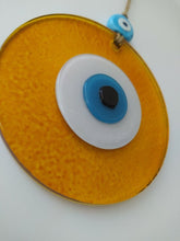 Load image into Gallery viewer, Yellow / Gold Evil Eye Wall Hangings - Wall HangingYellow with Yellow Eye