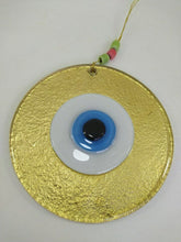 Load image into Gallery viewer, Yellow / Gold Evil Eye Wall Hangings - Wall HangingYellow with Yellow Eye
