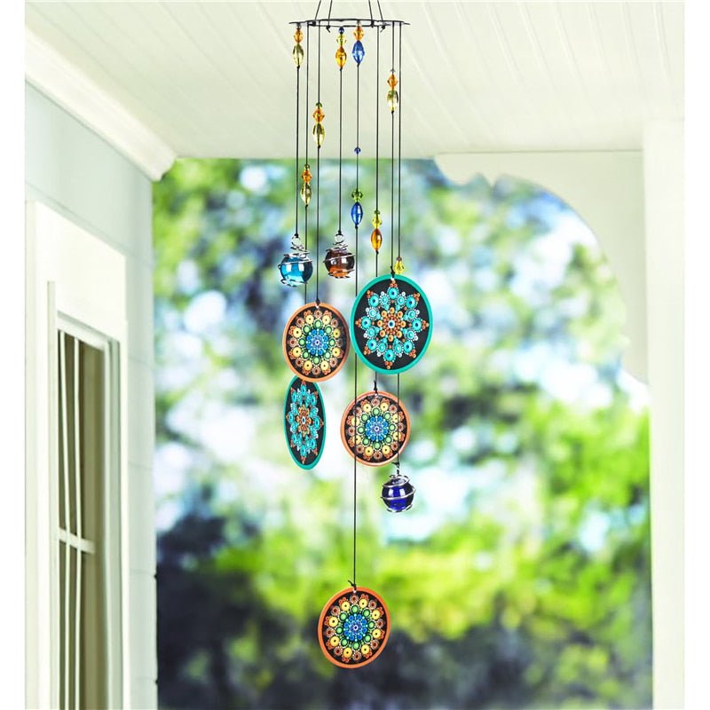 Abstract Multicolor Evil Eyes Wind Chimes - Wind Chime