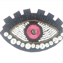 Load image into Gallery viewer, Blue-Black Evil Eye DIY Sew-On Patch - AccessoriesPink
