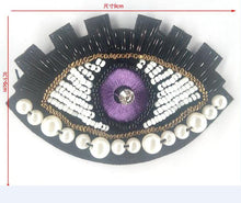 Load image into Gallery viewer, Blue Evil Eye DIY Sew-On Patch - AccessoriesPurple
