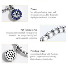 Load image into Gallery viewer, Blue Stone Evil Eye Silver Drop Ring - Ring6
