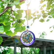 Load image into Gallery viewer, Colorful Flower Mandala Evil Eye Wall Hanging - Wall Hanging
