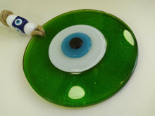 Load image into Gallery viewer, Dark Green Evil Eye Wall Hanging - Wall Hanging
